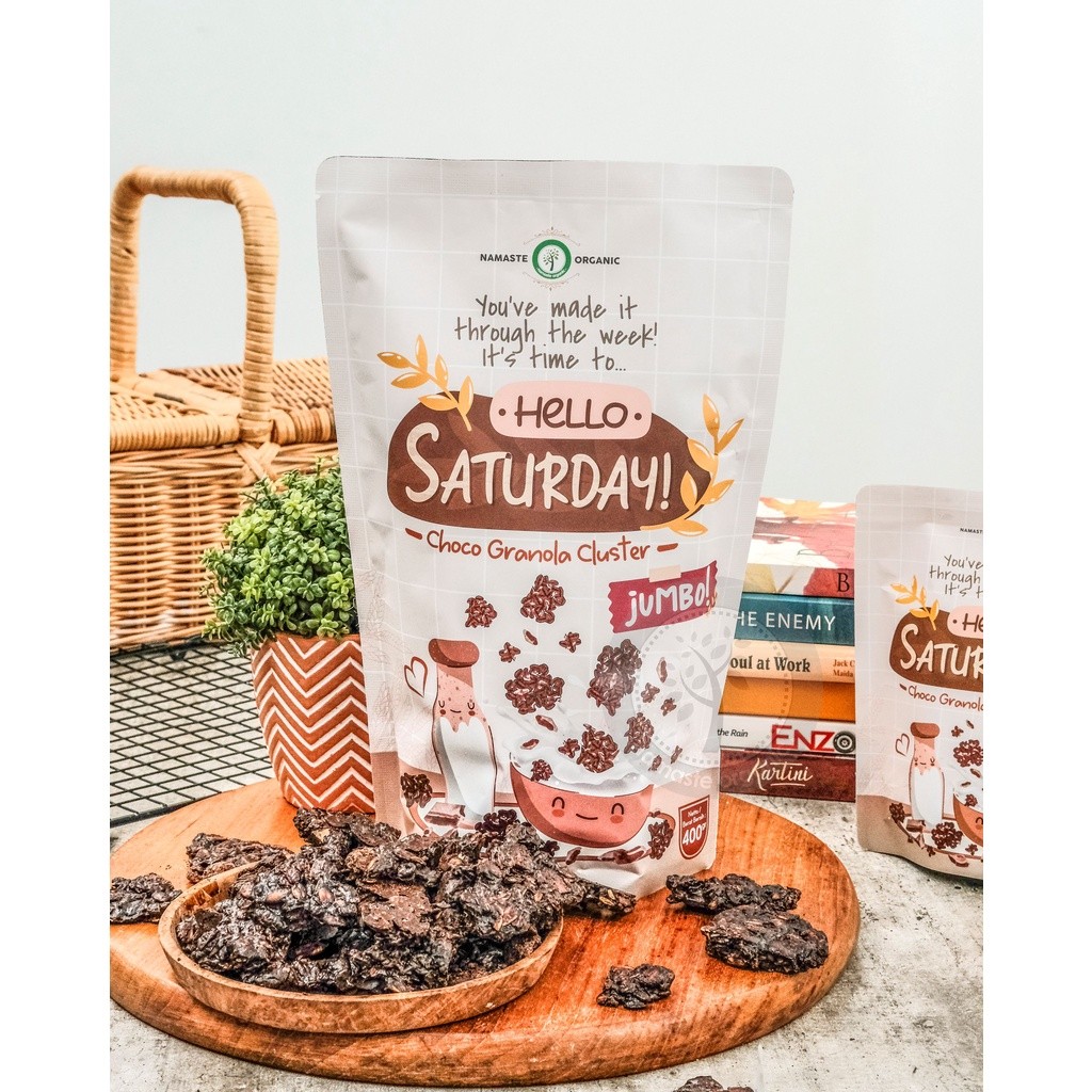 

HELLO SATURDAY JUMBO - CHOCO GRANOLA CLUSTER 400GR