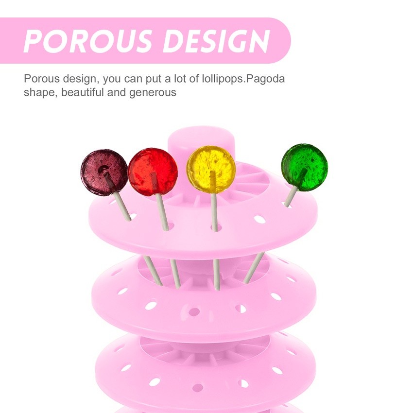 viral Stand Lolipop Display Tempat Permen Lolipop Cakepop Pagar Plastik Lollipop Stand Chupa