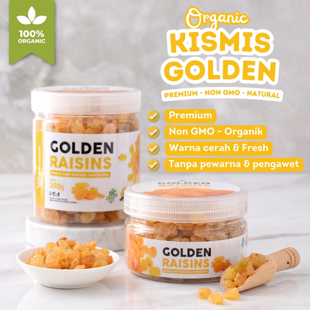 

Kismis Golden Raisins Premium Organik Original 100% Raisin Simin Organic