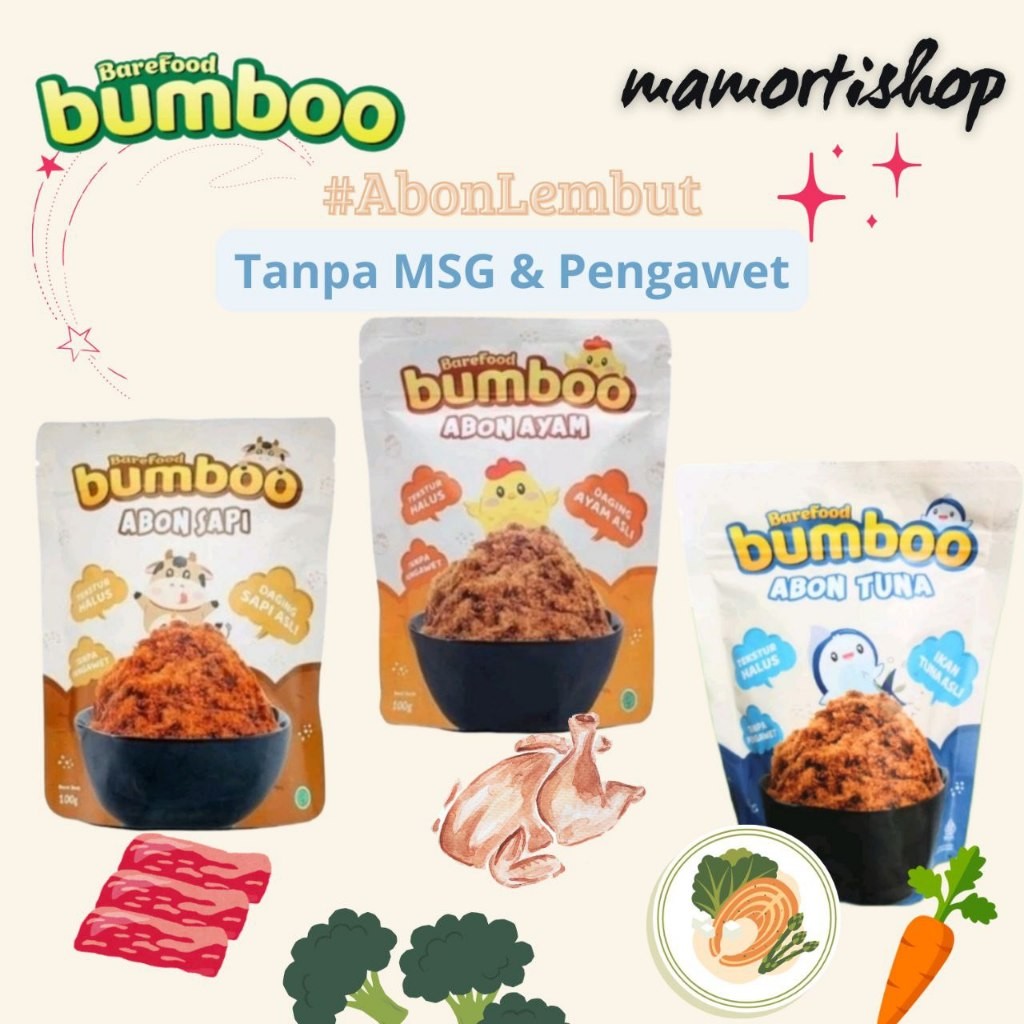 

BUMBOO Abon Asli - Tekstur Lembut MPASI Si Kecil - Sumber Protein - Tanpa MSG - Tanpa Pengawet