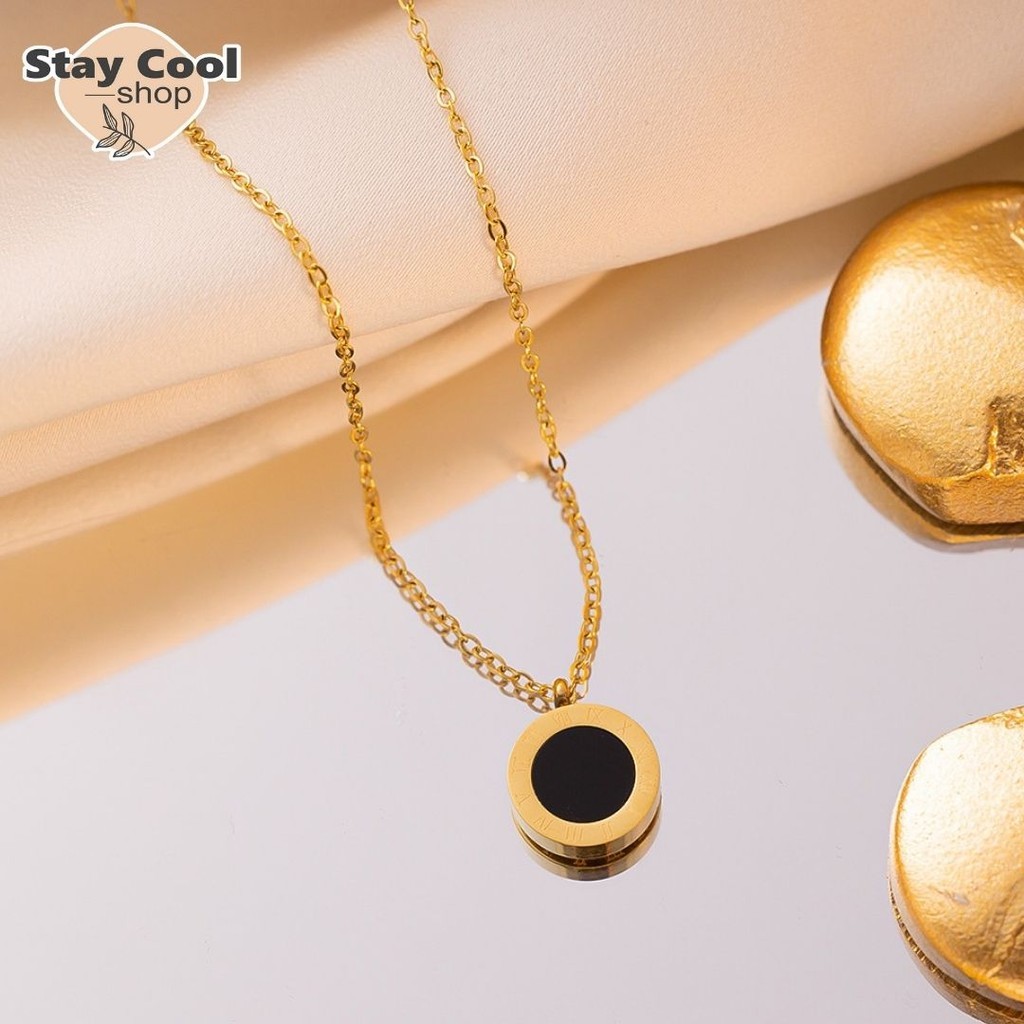 SATU SET KALUNG GELANG CINCIN ANTING BVGARY TITANIUM