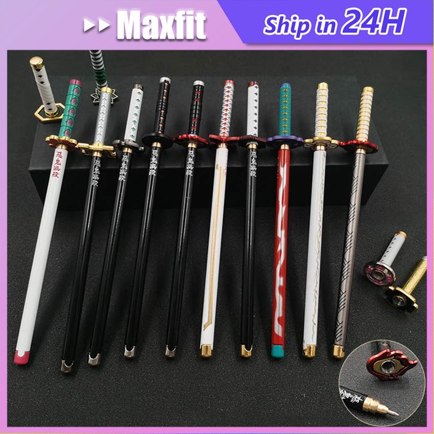 

Pena Pulpen Pedang Sword Pen Anime Demon Slayer Kimetsu No Yaiba Tanjiro Zenitsu Giyu Rengoku Alat