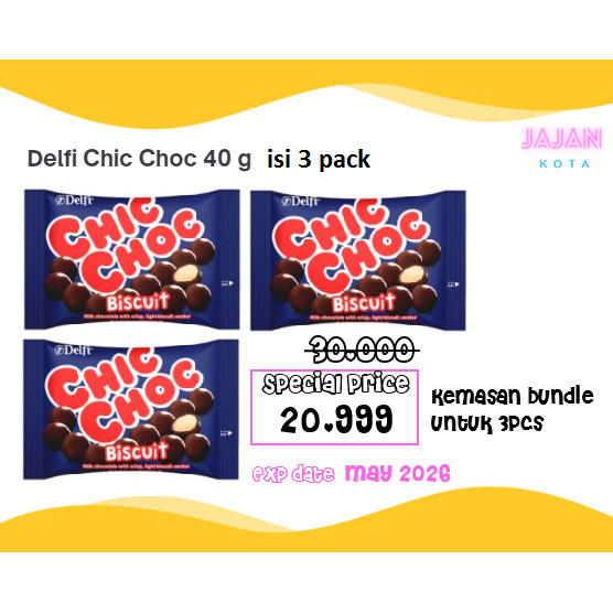 

Delfi Chic Choc 40 gram 3 pcs