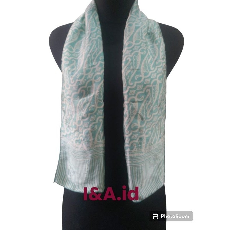 syal sutra batik scraft batik sutra premium selendang sutra sutera