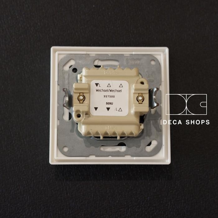 Jung Ls 990 White Saklar 2 Gang 2 Way