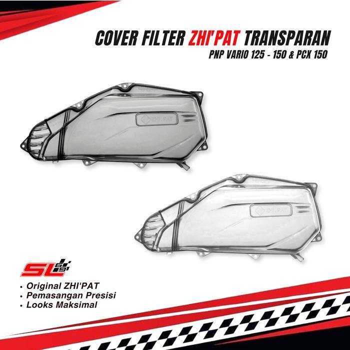 PREMIUM tutup filter transparan vario 125 150 led old new pcx 150 cover filter zhipat original cover