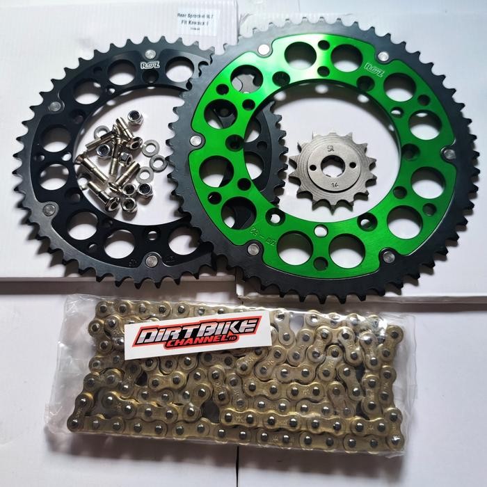 PREMIUM GEAR SET ROZ KLX 230 & KLX 250 Gir Depan Belakang ROZ KLX230 KLX250