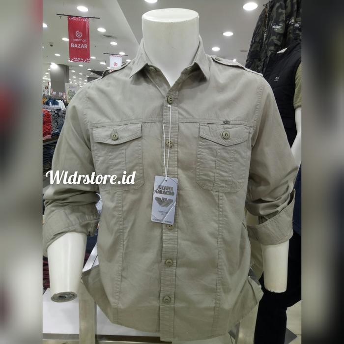 PREMIUM kemeja pangkat pria GIANI GRACIO original lengan panjang~G73902.004.06