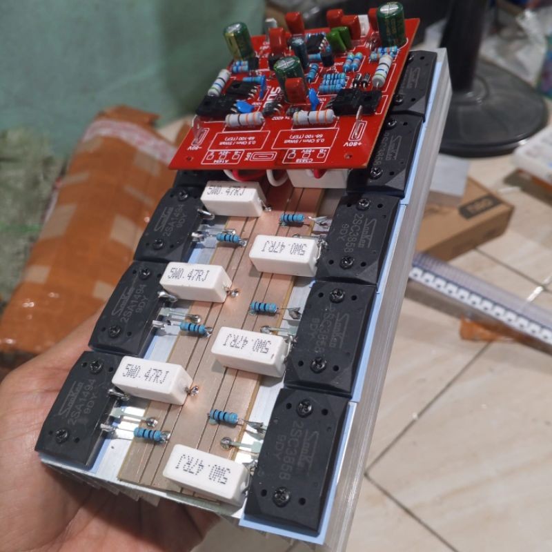 Driver socl 506 plus final 5 set transistor sanken kit power amplifier siap pakai