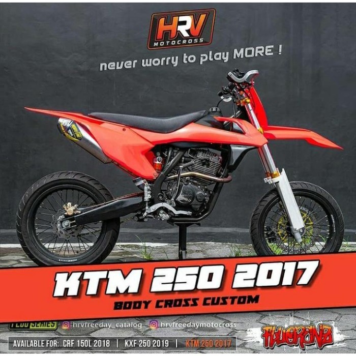 PREMIUM Body Set Ktm 250 2017 Fullset Hrv Hitam Oren Putih Original Pnp Klx 150 Fullset