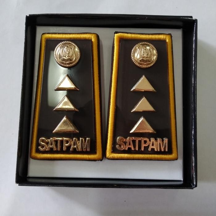 PREMIUM Pangkat Satpam/Security Supervisor Utama Akrilik