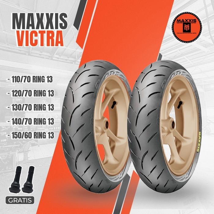 PREMIUM Ban Motor MAXXIS VICTRA Ring 13 Tubeless Ban Motor YAMAHA NMAX