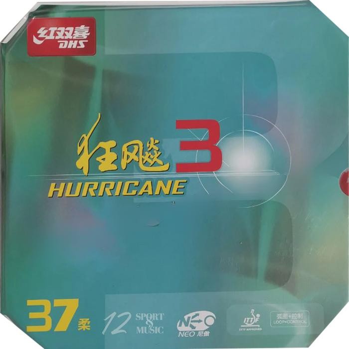 PREMIUM DHS Hurricane 3 Neo Degree 37 Commercial - Karet Bet Pingpong