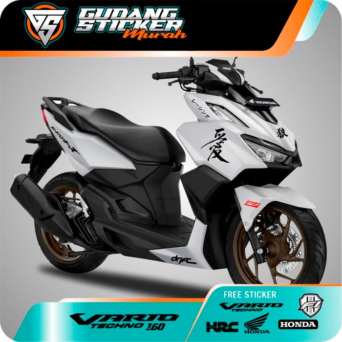 PREMIUM STRIPING HONDA VARIO 160 NEW STIKER AKSESORIS MOTOR TULISAN JEPANG