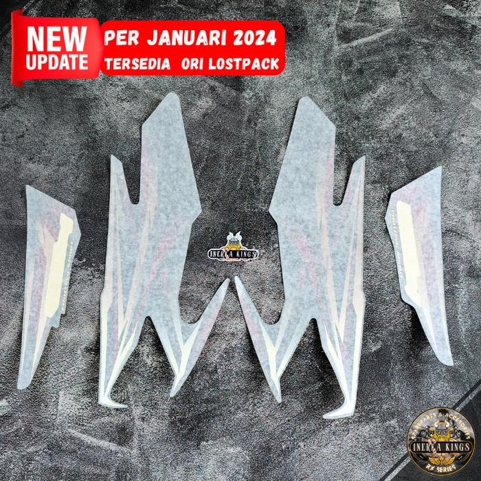 PREMIUM Graphic List Body Striping Polet Rx King 2005 Merah Hitam Set Original 3KA-F4244-30