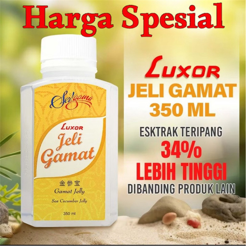 Luxor Jelly Gamat luxor Jeli Jelli Gamat 350ml Orinal