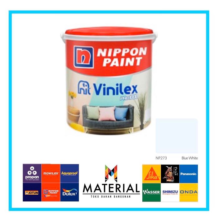 Terlaris Cat Vinilex Pro 1000 4,5 Kg / Np 273 Blue White