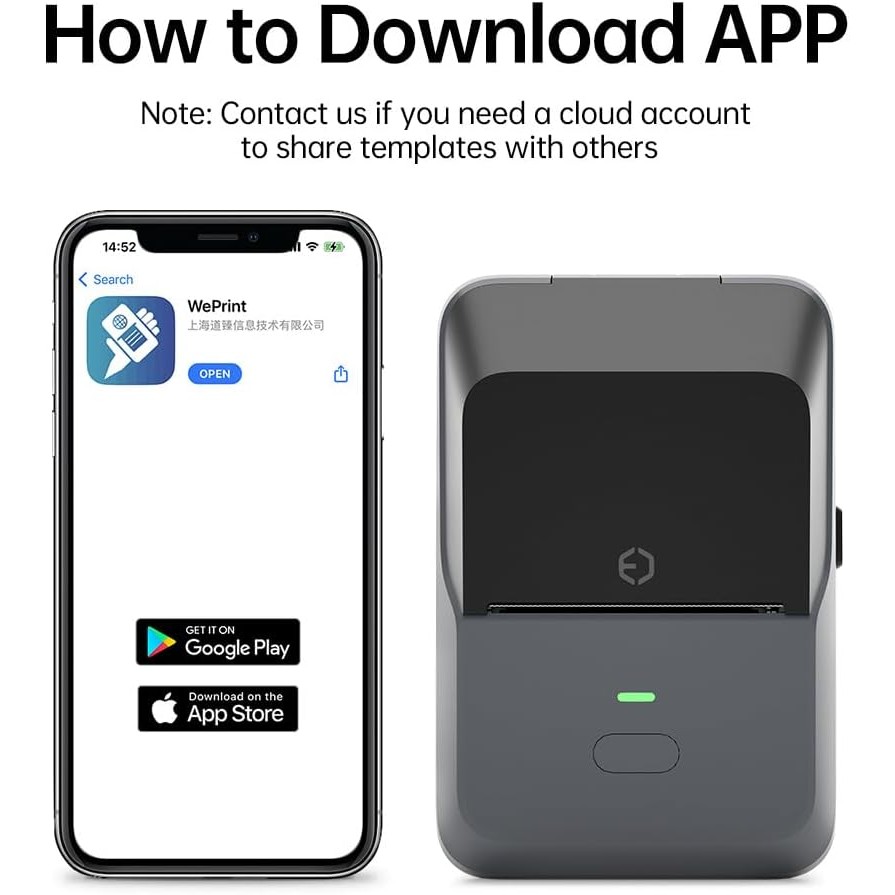 Portable Label Printer Mini Thermal Self-Adhesive Sticker Printer Mobile Pocket Tag Price UV Label S