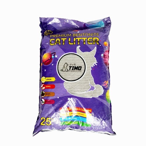 Pasir Gumpal Wangi TIMO 25 LITER / Pasir Kucing