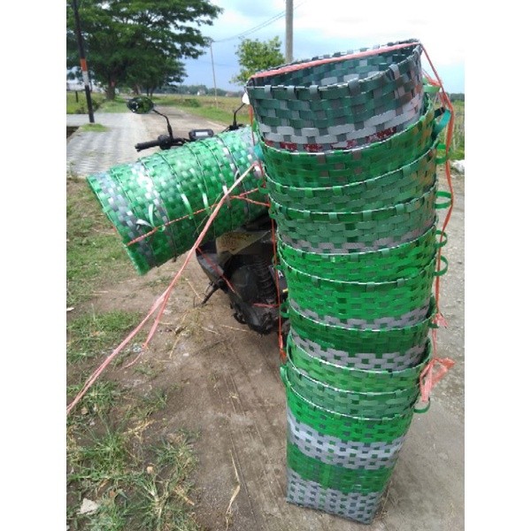 Promo Bulan Ini [Sale] Anyaman Plastik /Keranjang Sampah Plastik/Keranjang Sampah Besar/Keranjang