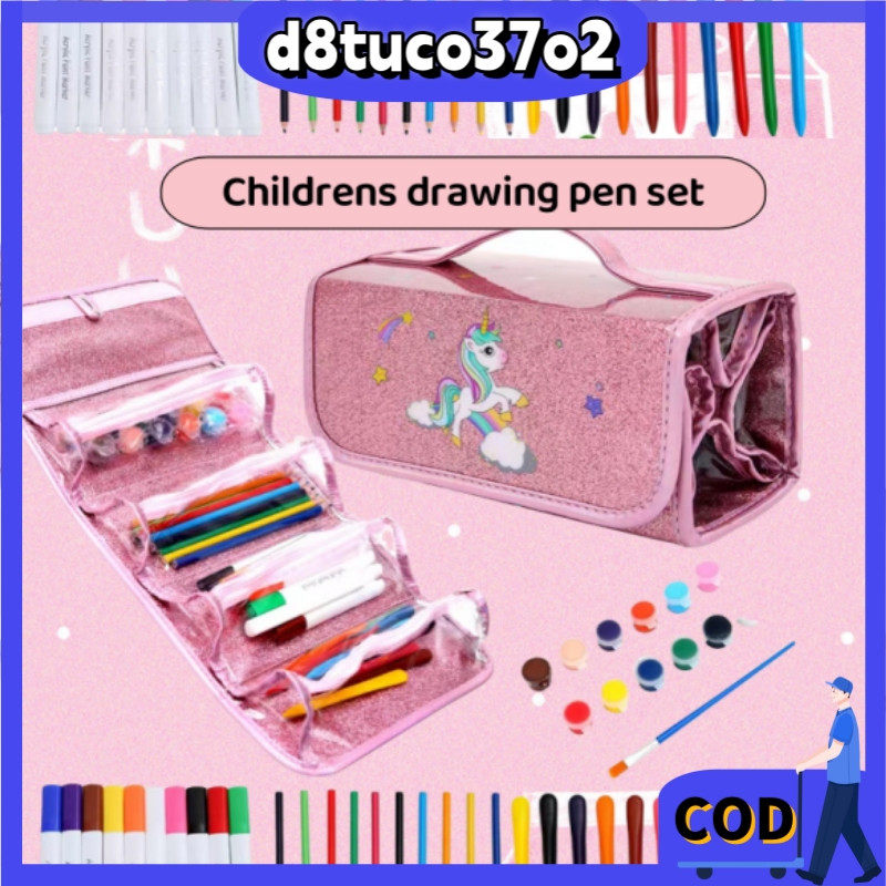 

Meriyah Storee - Crayon Set 43/50 Pcs Crayon Oil Paste Pensil Warna children drawing pen set