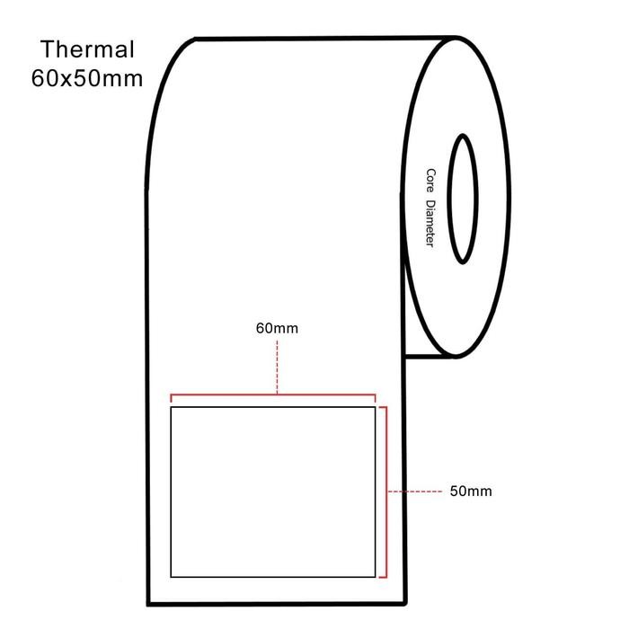 

Terlaris- Label Stiker Thermal 60 X 50 Mm - 60X50 Mm