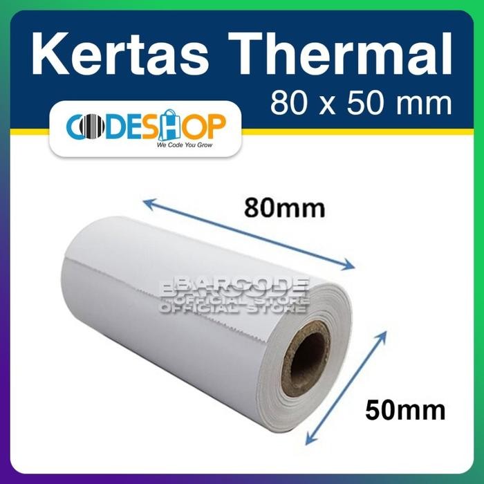 

Terlaris- 1 Slop Kertas Thermal Eshop 80 X 50 Mm Struk Kasir Printer 80Mm