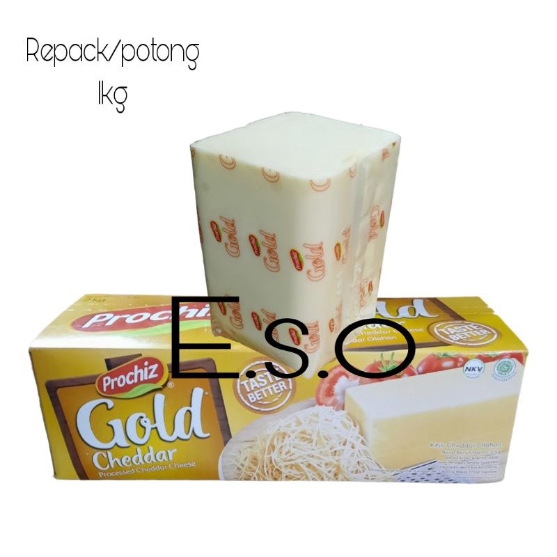 

Keju Prochiz Gold 1kg(repck) - Keju Cheddar Prochiz