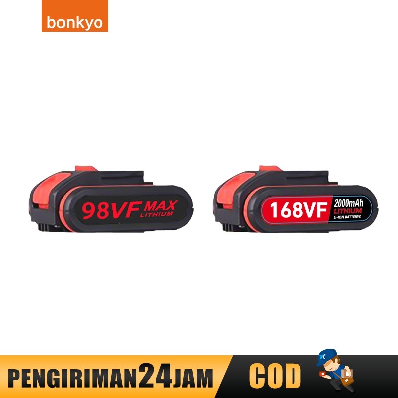 Bonkyo Baterai bor tanpa kabel 168 VF dan 98 VF Electric drill battery Cordless drill batteries and