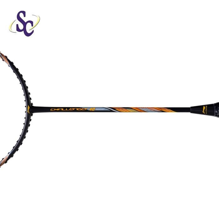 Clear Sale Raket Badminton Lining Challenger 42 Boost Black Red