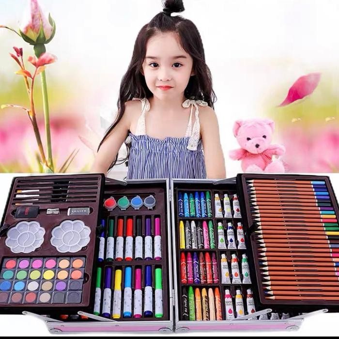 

Art - Crayon Art Set/Krayon Anak/Alat Menggambar/Alat Mewarnai/Koper Besi