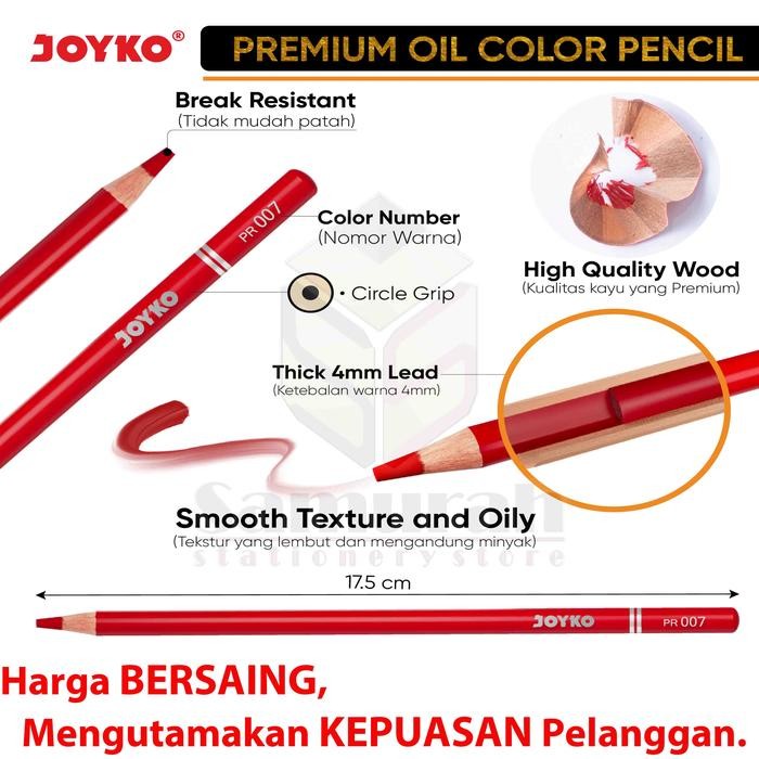 

Art - Pensil Warna Minyak Joyko Cp Tc126 48 Warna / Premium Oil Cp-Tc126-48 Colours
