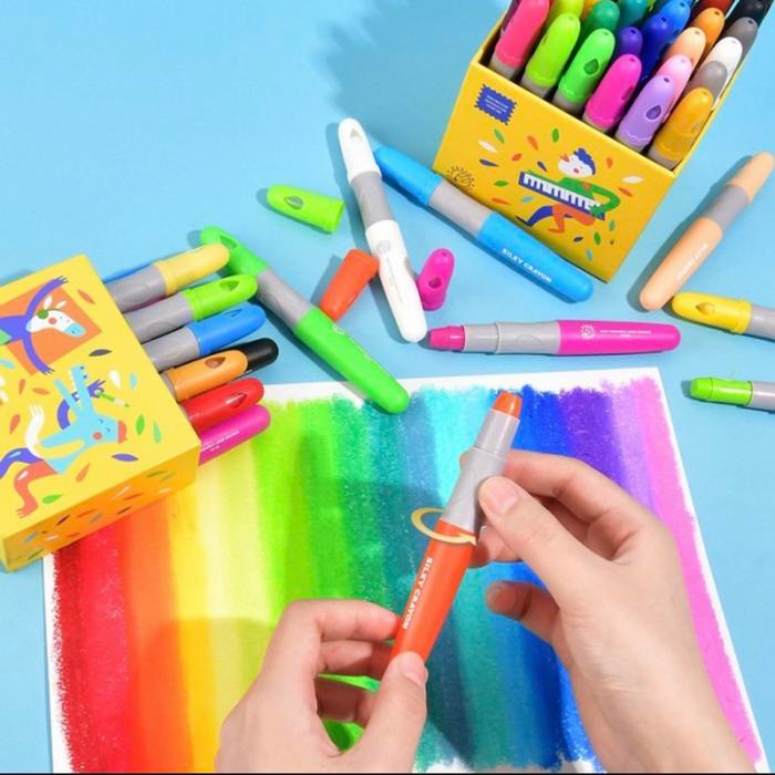 

Art - Mideer Silky Crayon Washable (Isi 24 Colours)