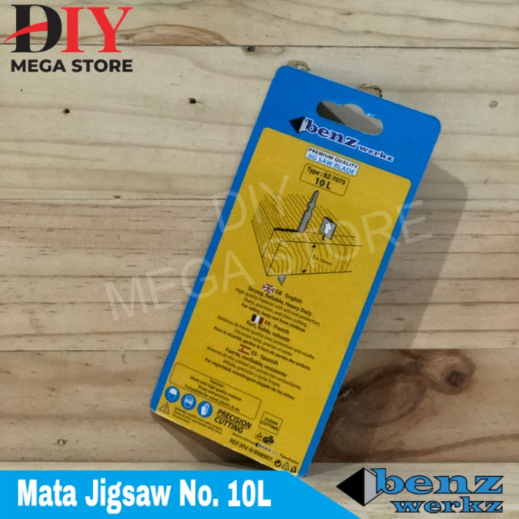 Mata gergaji jig saw kayu no.10L jigsaw blade wood benz werkz BZ-7075 Mata Gergaji Jig Saw Jigsaw