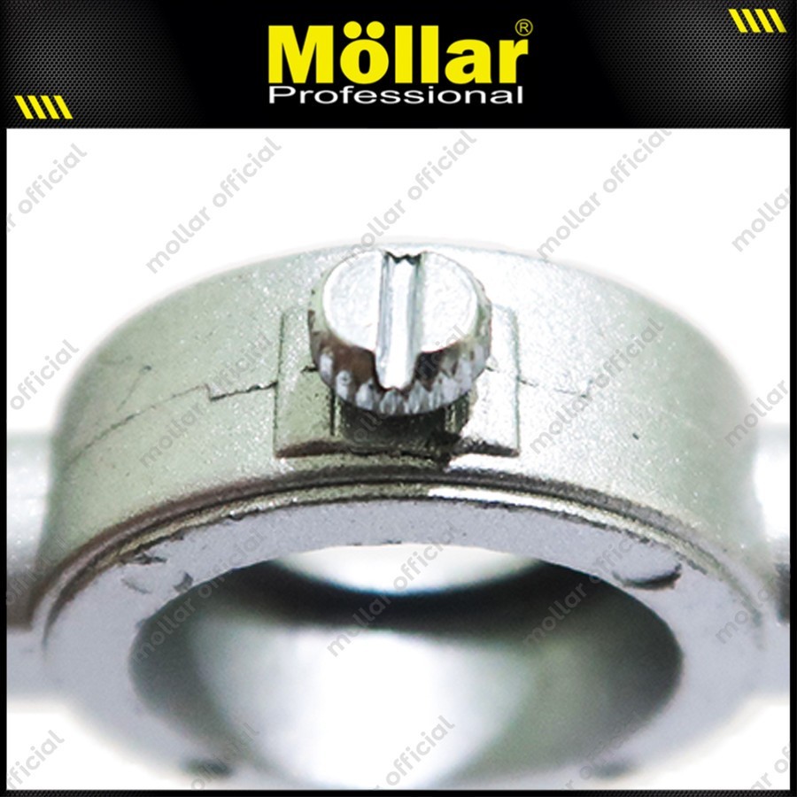 MOLLAR DS011 Die Set 11 pcs Handle Mata Senai Ulir Baut Drat Sekrup
