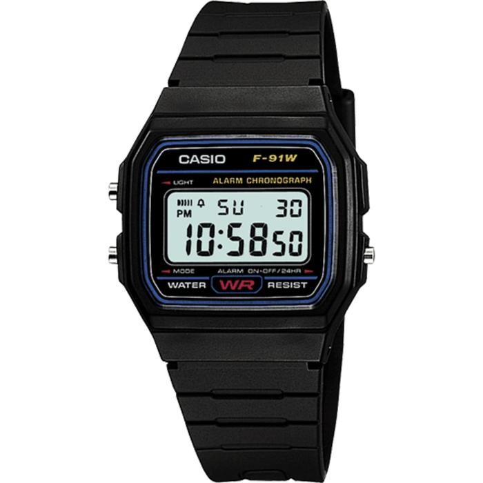 Casio F-91W-1 / F91W Jam Tangan Pria Digital Original & Garansi