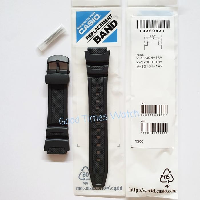 Strap Casio W-S200H-1 / W-S210H / W S200 W S210 Casio Original