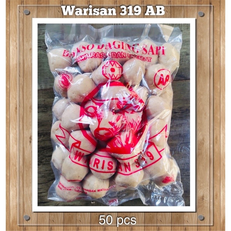 

Bakso Daging Sapi Warisan 319 AB isi 50 - AB 50