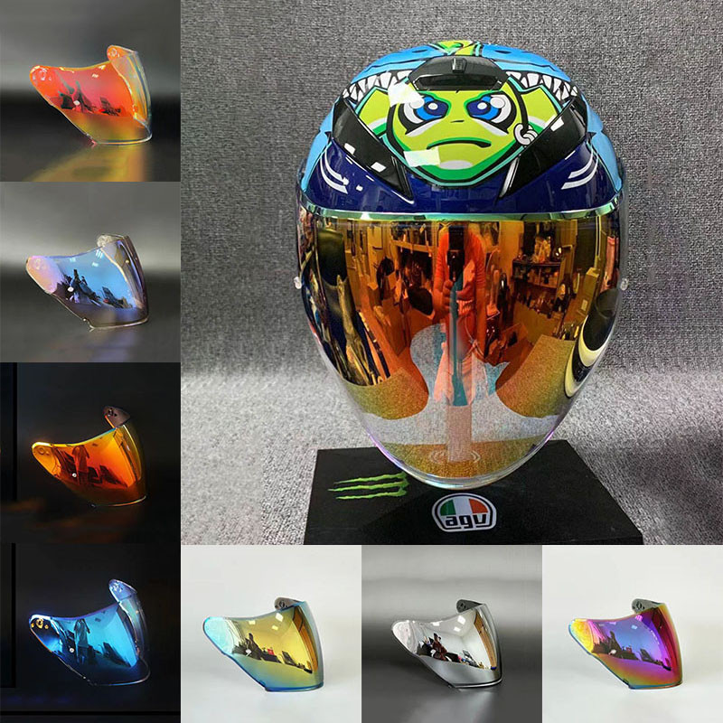 K5 Half Helmets Visor Lens Motorcycle 3/4 Open Face Helmet Lens Fit for Casco AGV K5 JET Capacete De