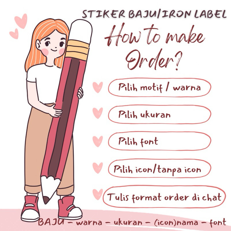

STIKER BAJU / KAIN / IRON LABEL - ISI LEBIH BANYAK