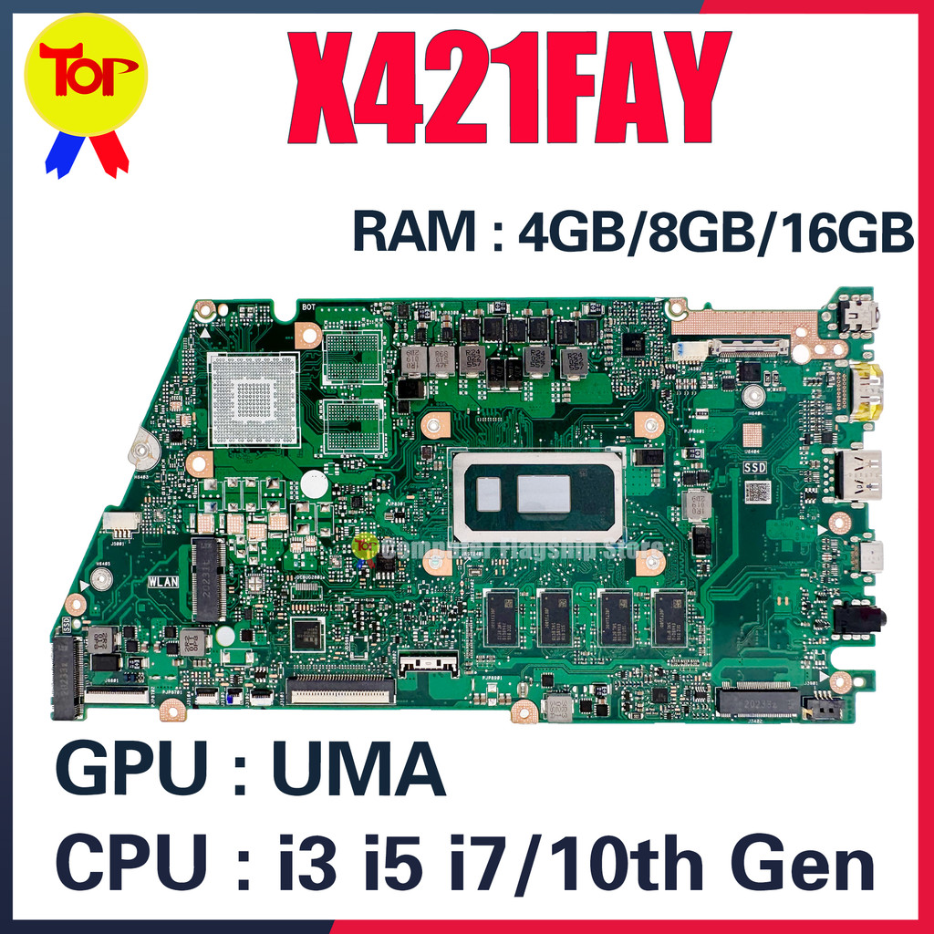 KEFU Mainboard For ASUS X421FAY X421FQY I421FQY X421FFY X421FPY V4050F X413F Laptop Motherboard i5 i