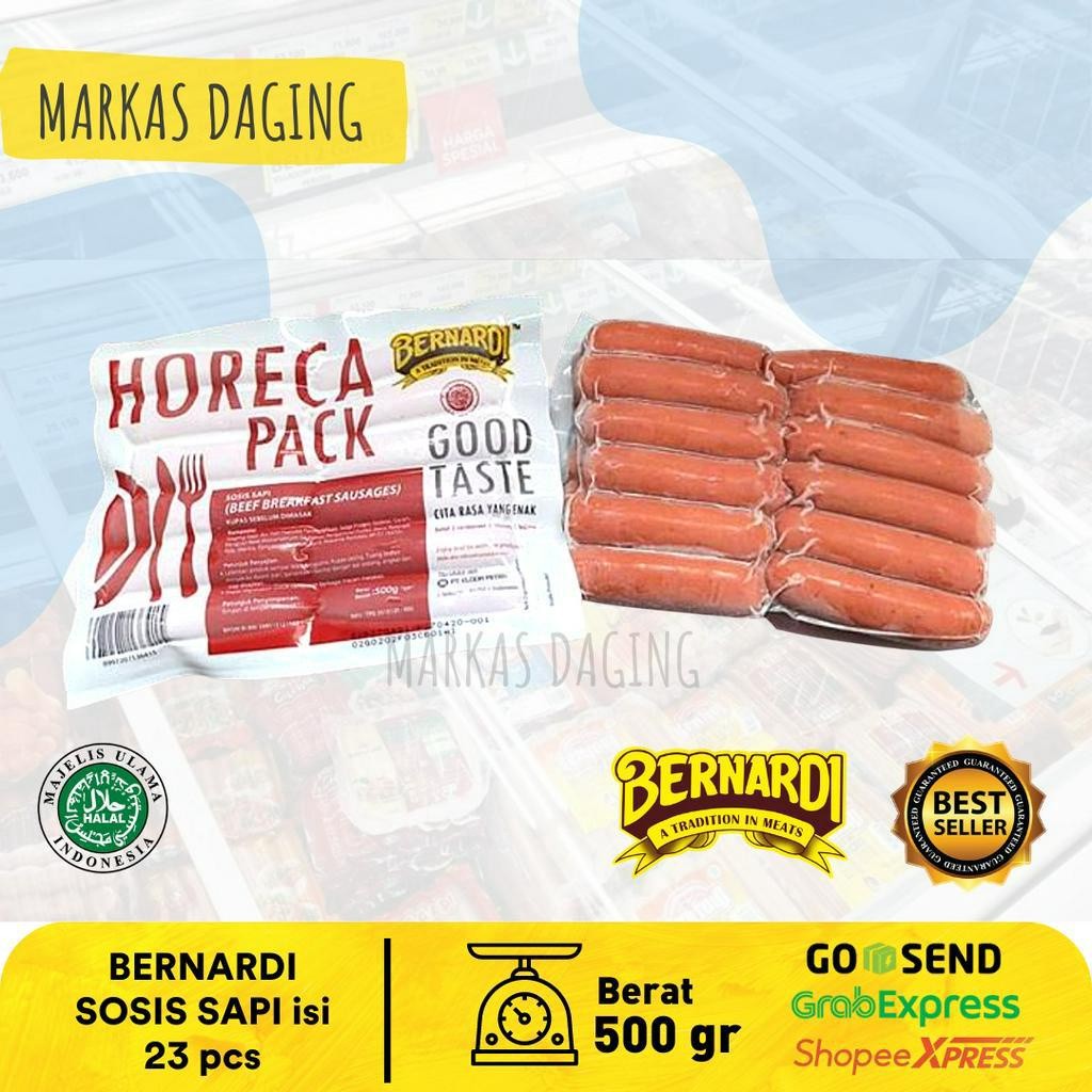 

Bernardi SOSIS SAPI / Horeca Pack 500gr Aroma isi 22 pcs