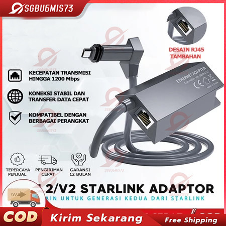 CODKONGDO STARLINK Adaptor Lan Starlink V2/Gen 2 Starlink Ethernet Adaptor / Lan / RJ45 Starlink
