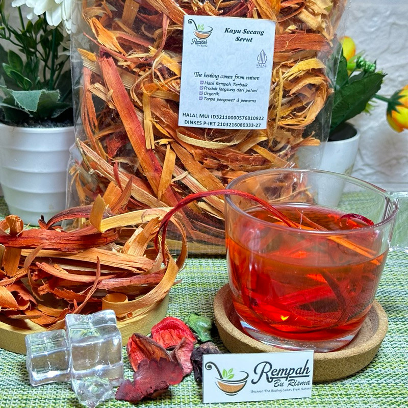 

Kayu Secang Serut Halus 1 Kg Kualitas Warna Merah Rempah Bu Risma