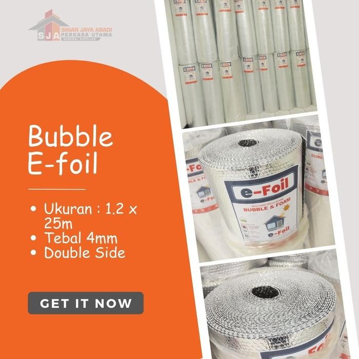 Terlaris Alumunium Foil Bubble E-Foil Peredam Panas Atap Rumah