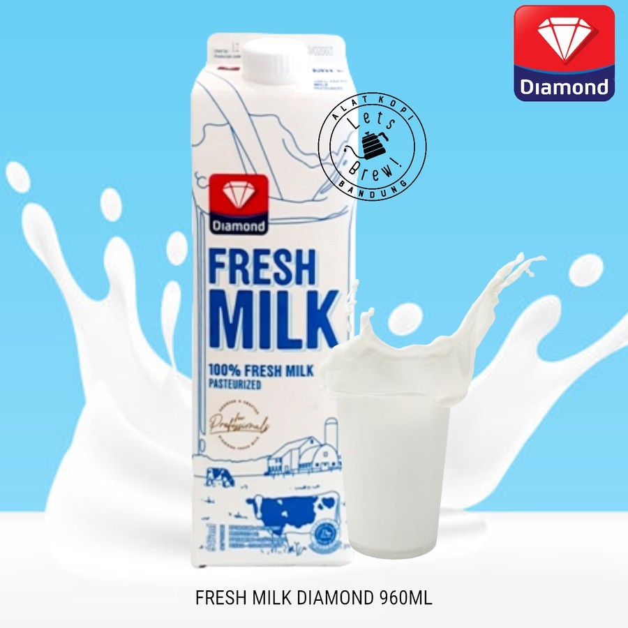 

Fresh Milk Diamond Plain 946ml Susu Pasteurisasi