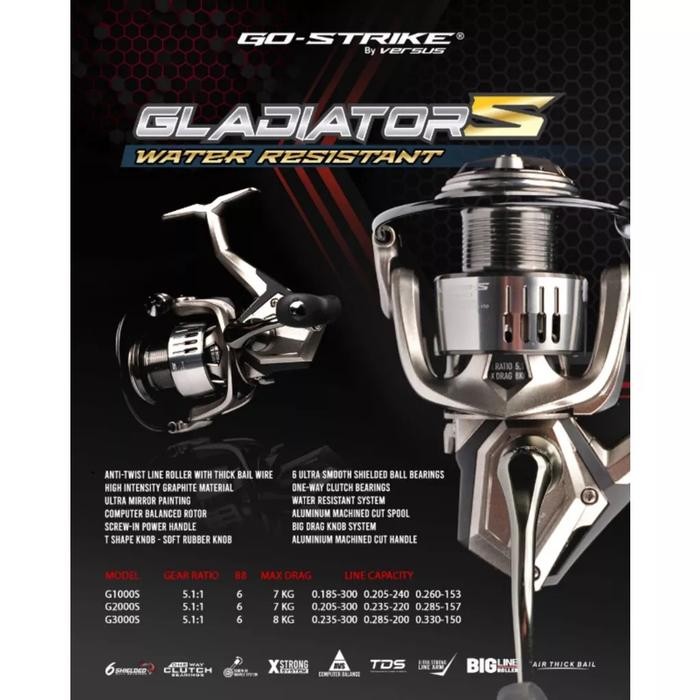 REEL VERSUS GOSTRIKE GLADIATOR S 4000