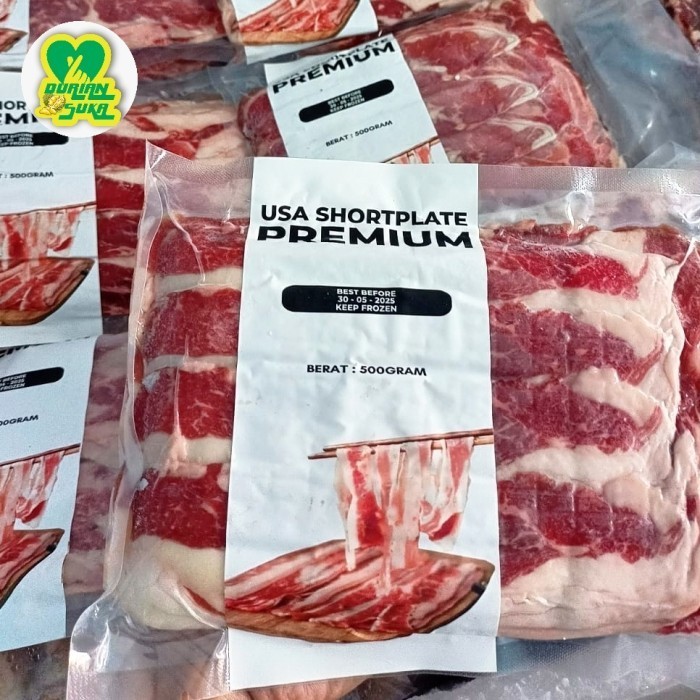 

Daging Sapi/ Beef Slice Halal /USA Shortplate Premium 500 Gr