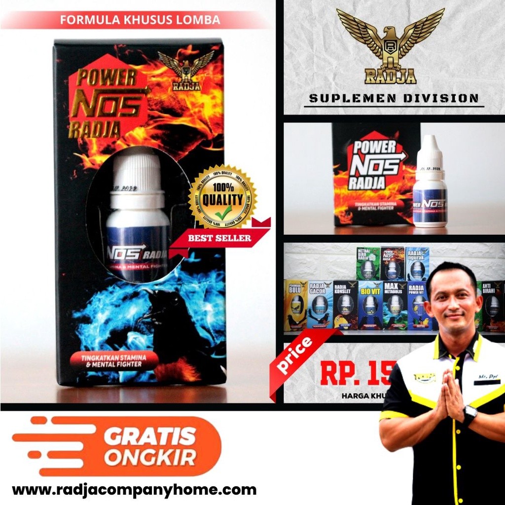 Power NOS Radja Orijinal 100% Vitamin Burung Kicau