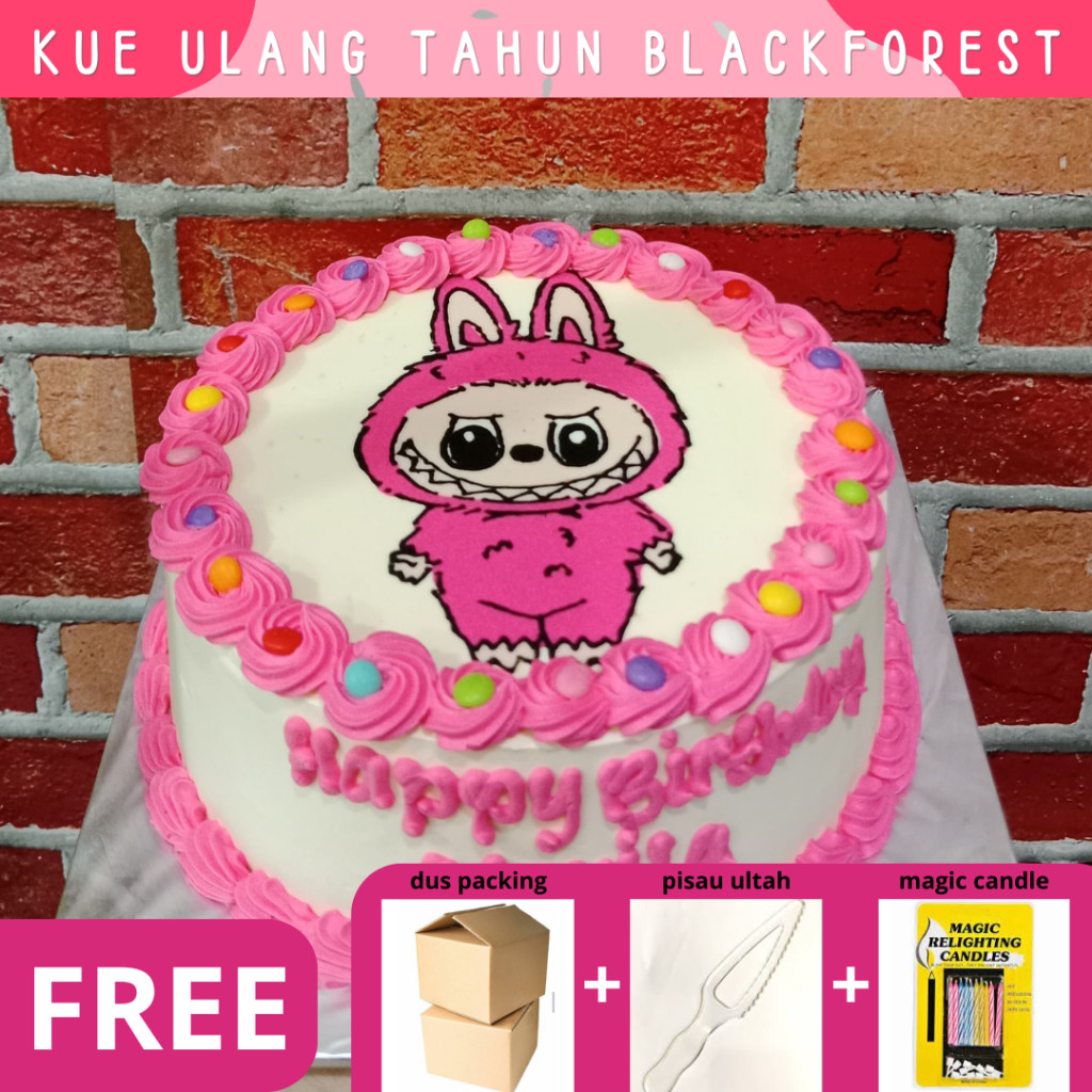 

Kue Ulang Tahun / Blackforest / Kue Ultah / Karakter / Birhday Cake / Cake Ultah / Labubu / Kuromi